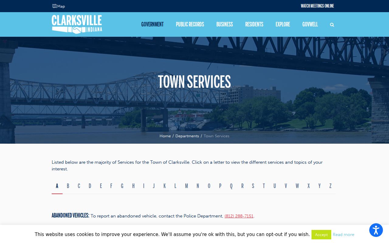 Clark County municipal warrant questions routed to the Clarksville court clerk