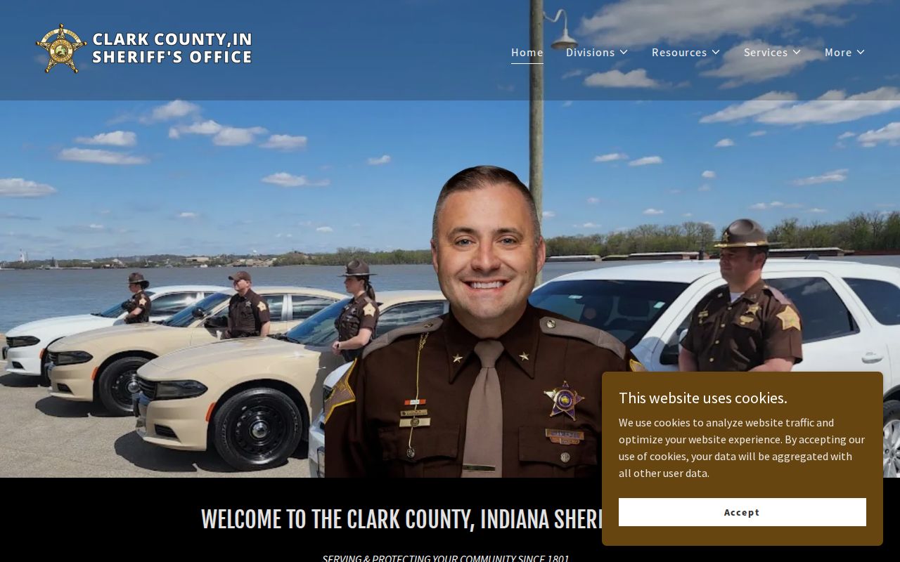 Clark County Sheriff official homepage for current public notices and contacts